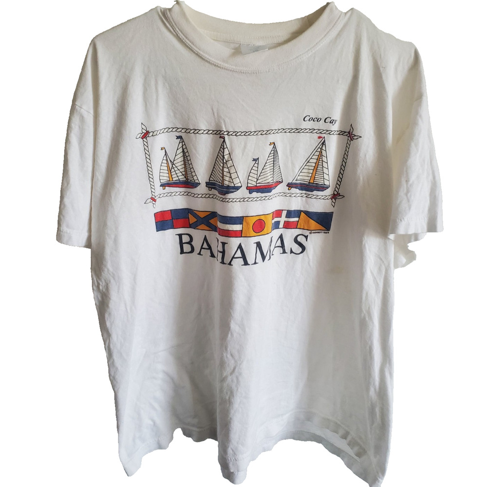 1980s 1990s World Yacht Club Bahamas Adult T Shirt Size Medium